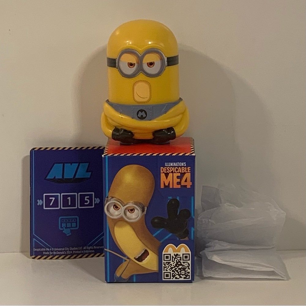 🟡 [4/$25] MCDONALDS DESPICABLE ME 4 MEGA TIM HAPPY MEAL TOY FIGURE COLLECTIBLE